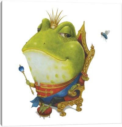 Frog Prince I Canvas Art Print - Lisa Falkenstern