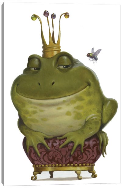 Frog Prince II Canvas Art Print - Lisa Falkenstern