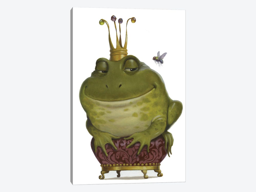 Frog Prince II by Lisa Falkenstern 1-piece Canvas Art Print