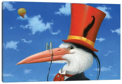 Lord Heron Canvas Art Print - Hot Air Balloon Art