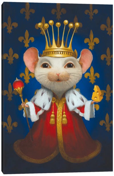 Mouse King Canvas Art Print - Mouse Art
