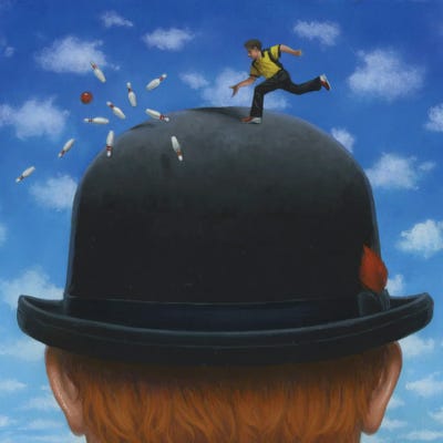 The Bowler by Lisa Falkenstern canvas print