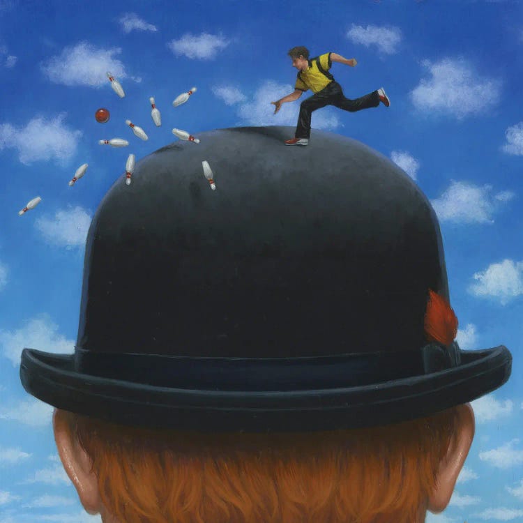 The Bowler by Lisa Falkenstern wall art