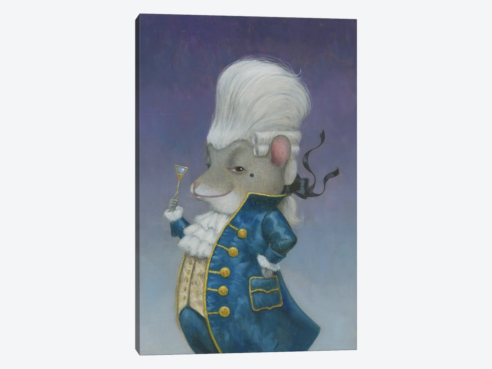 Wig Mouse by Lisa Falkenstern 1-piece Canvas Print