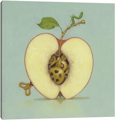 Apple Canvas Art Print - Lisa Falkenstern