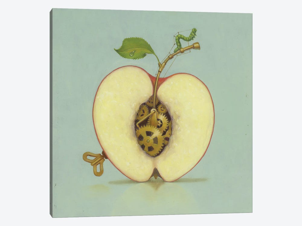Apple by Lisa Falkenstern 1-piece Canvas Wall Art