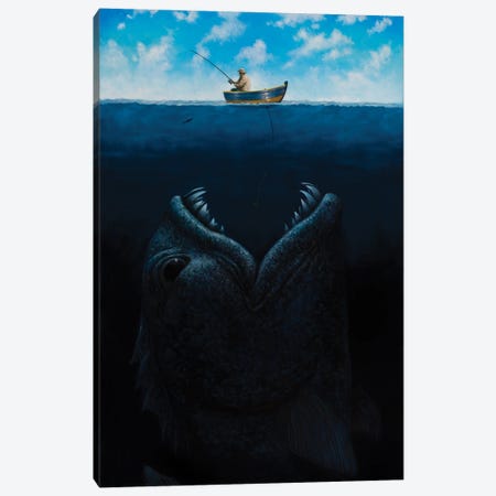 Catch Of The Day Canvas Print #LFK8} by Lisa Falkenstern Canvas Wall Art