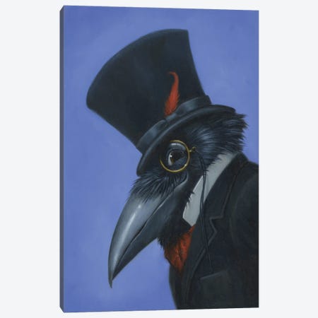 Crow Canvas Print #LFK9} by Lisa Falkenstern Canvas Art