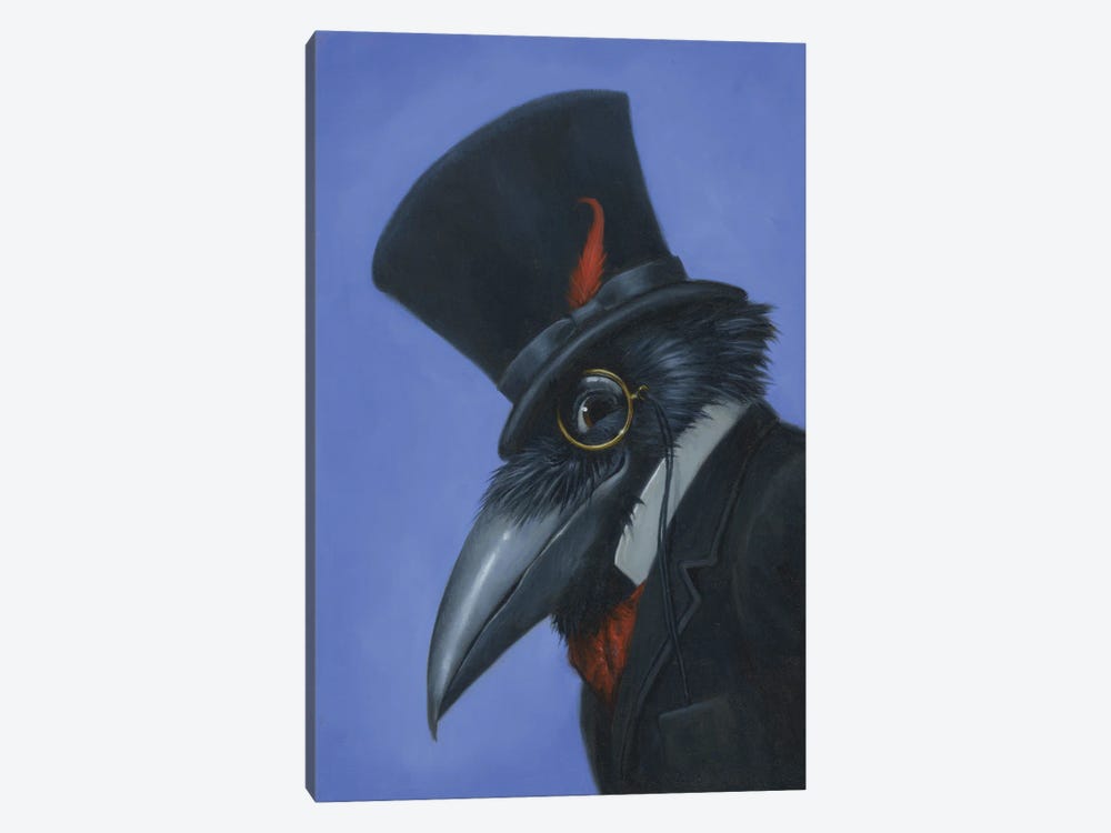 Crow by Lisa Falkenstern 1-piece Canvas Artwork