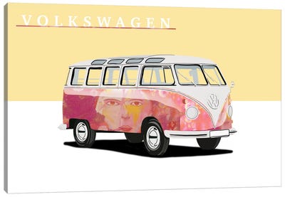 Hippie Party Canvas Art Print - Volkswagen