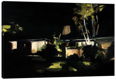 Miami Nocturne Canvas Art Print - Television Art