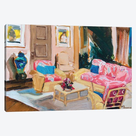 Golden Girls Living Room Canvas Print #LFN7} by Liz Frankland Canvas Artwork
