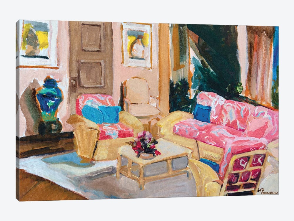 Golden Girls Living Room by Liz Frankland 1-piece Art Print