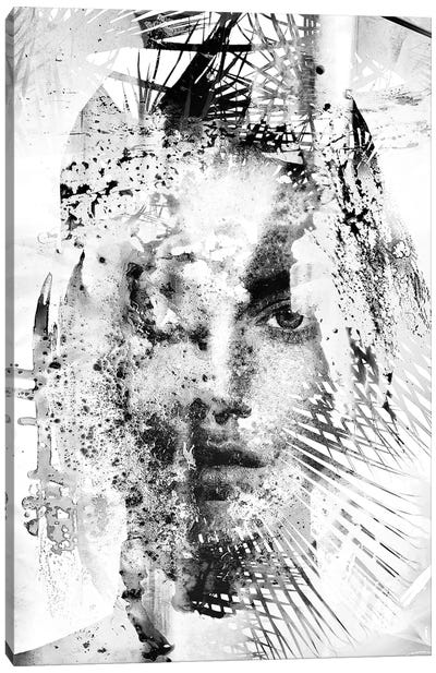 Epoch In Black & White Canvas Art Print - Double Exposure Photography