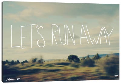 Let's Run Away Canvas Art Print - Leah Flores