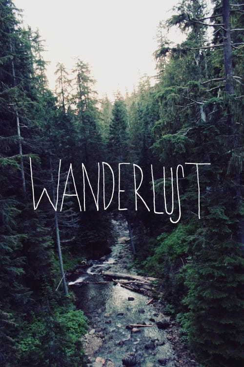 Wanderlust Rainier Creek by Leah Flores wall art