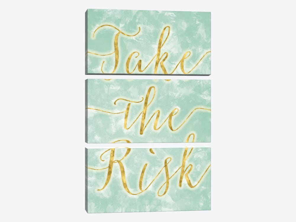 Take The Risk by 5by5collective 3-piece Canvas Wall Art
