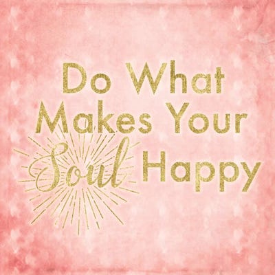What Makes Your Soul Happy by 5by5collective canvas print