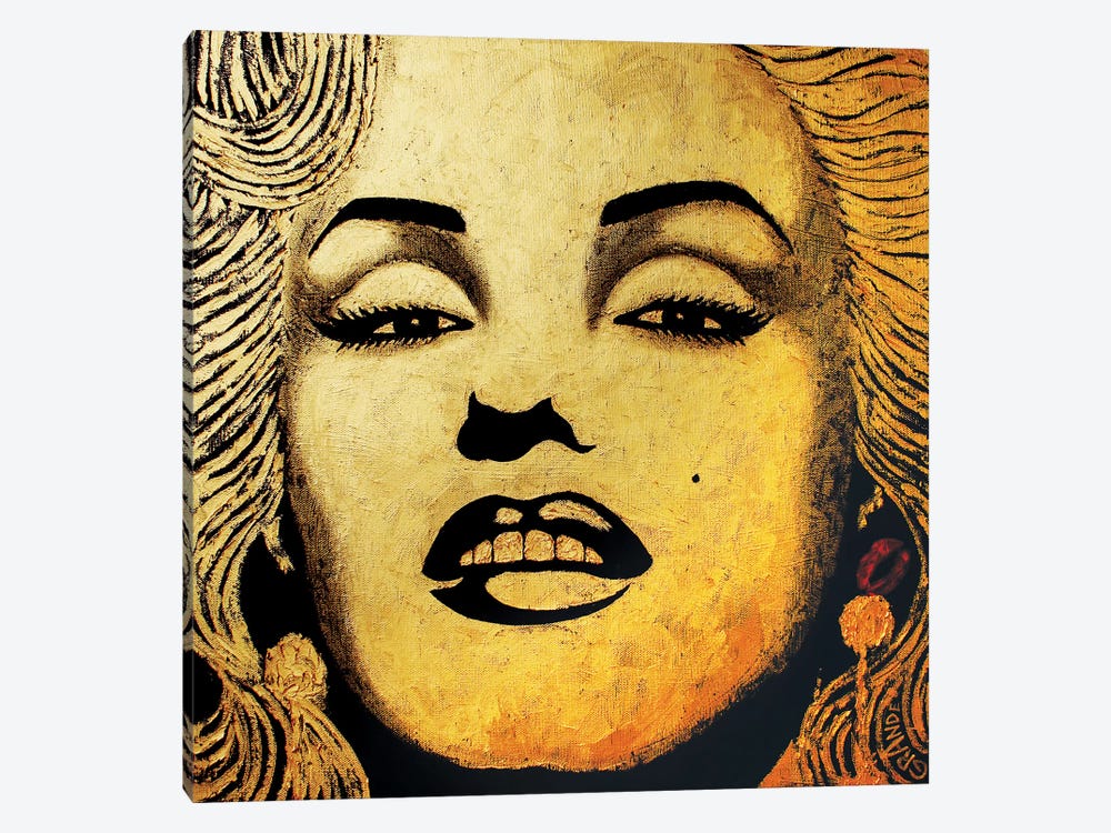 Gold Homage Marilyn by Alla GrAnde 1-piece Canvas Print