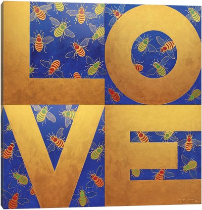 Love Bees Canvas Art Print - Alla GrAnde