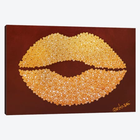 Gold Kiss Canvas Print #LGA12} by Alla GrAnde Canvas Print
