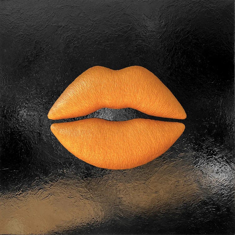Golden Lips by Alla GrAnde wall art