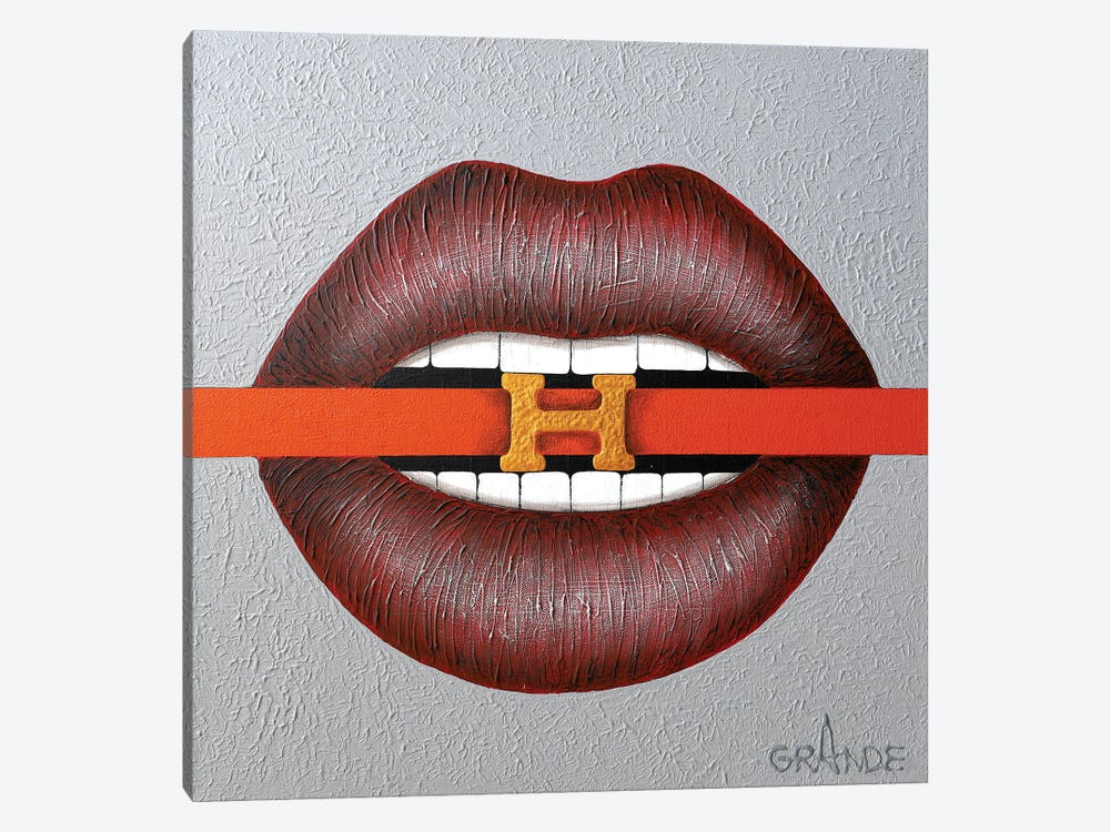 Love Hermes Belt by Alla GrAnde 1-piece Canvas Wall Art