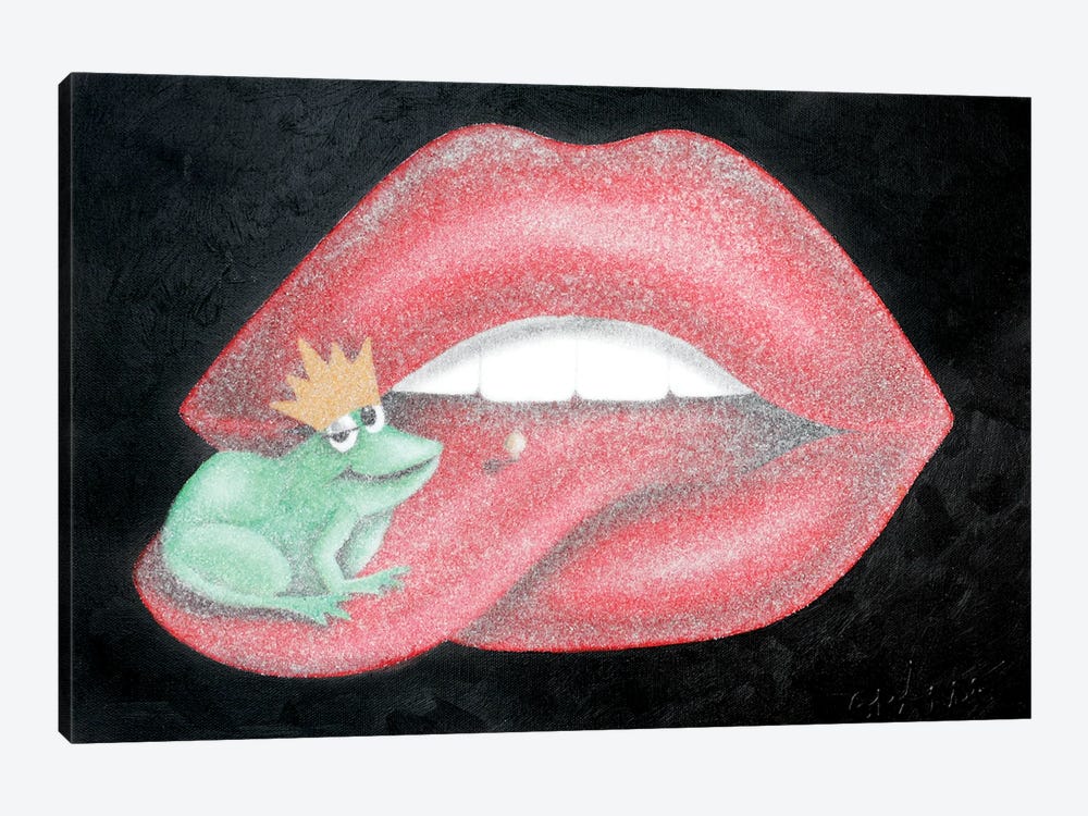 Kiss The Frog by Alla GrAnde 1-piece Canvas Artwork