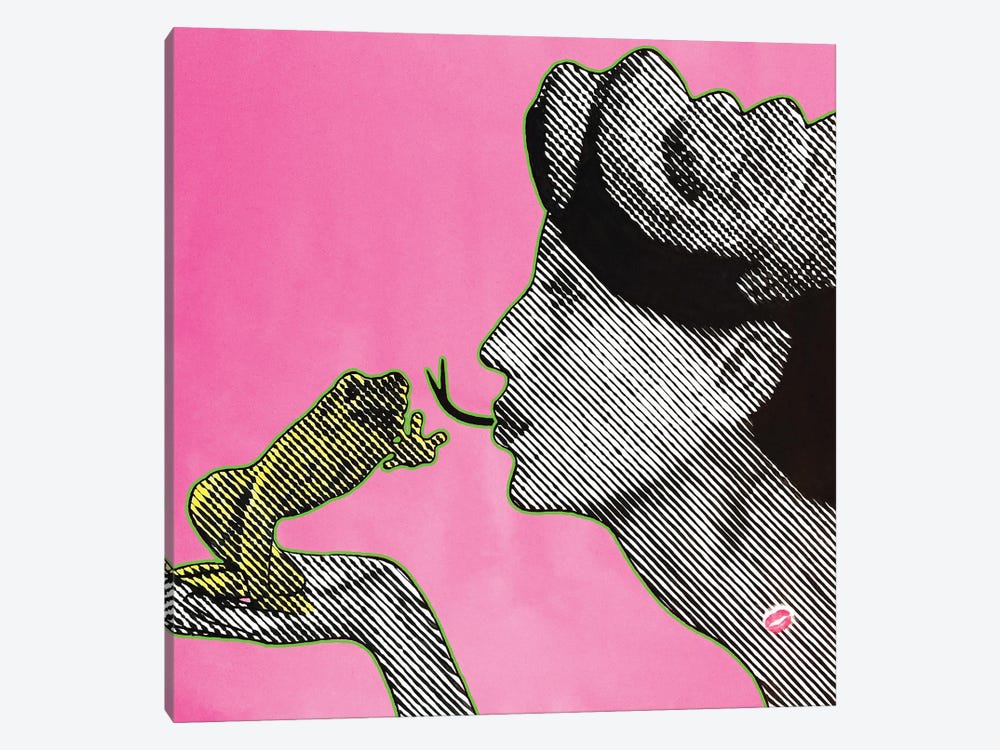 Kiss A Frog by Alla GrAnde 1-piece Canvas Art