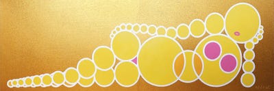 On The Golden Beach by Alla GrAnde canvas print