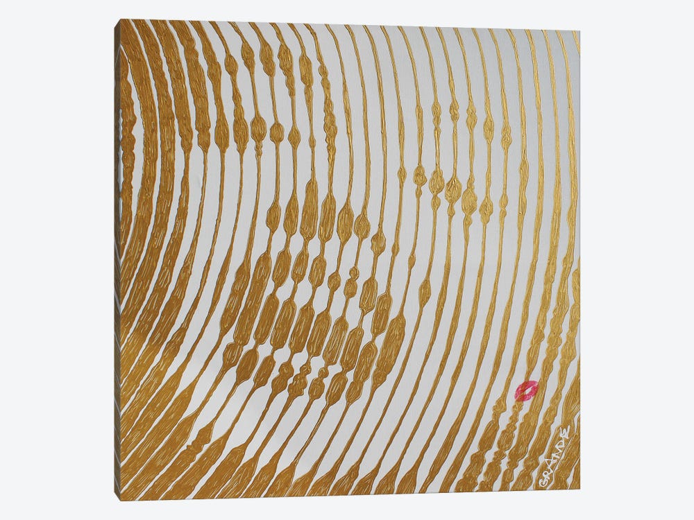 Marilyn Gold Stripes by Alla GrAnde 1-piece Art Print