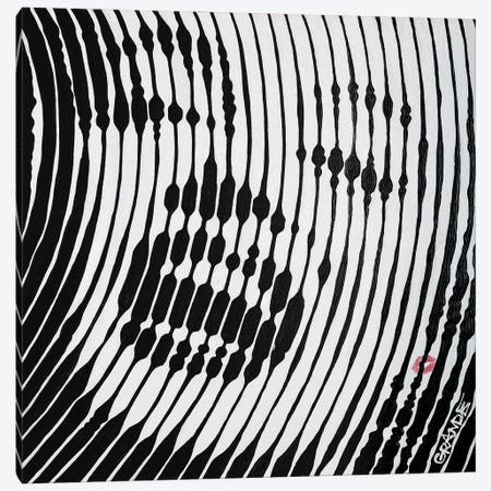 Marilyn Black Stripes Canvas Print #LGA173} by Alla GrAnde Canvas Print