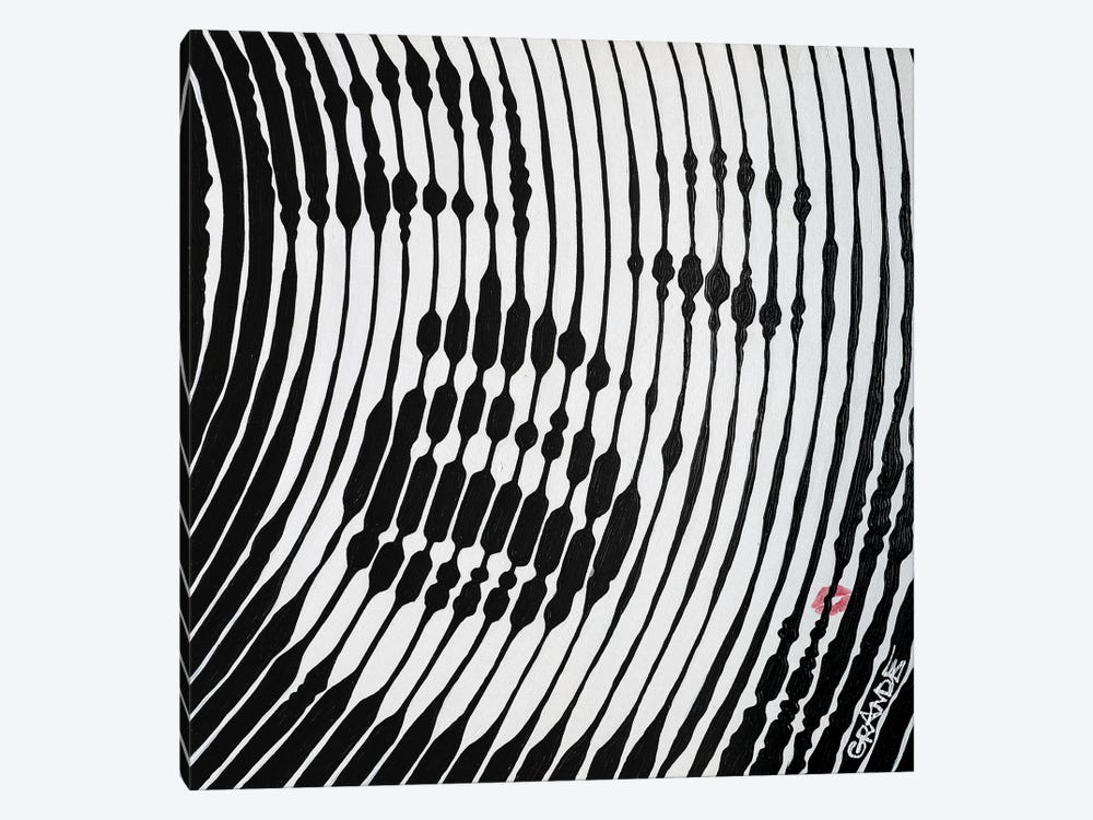 Marilyn Black Stripes by Alla GrAnde 1-piece Canvas Art