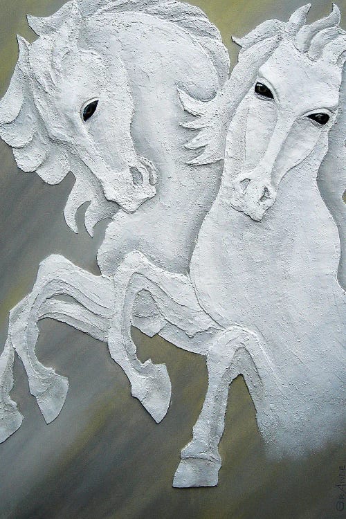 Two Horses by Alla GrAnde wall art