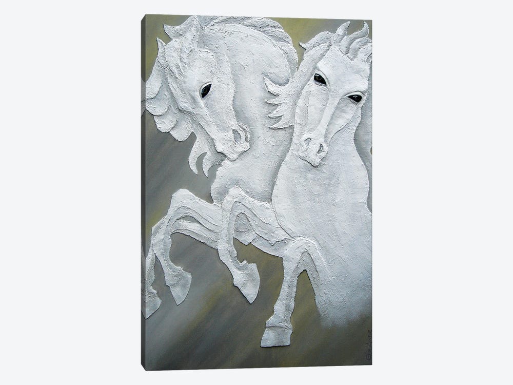 Two Horses by Alla GrAnde 1-piece Art Print