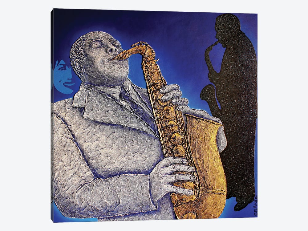 Blue-S-Jazz by Alla GrAnde 1-piece Canvas Art