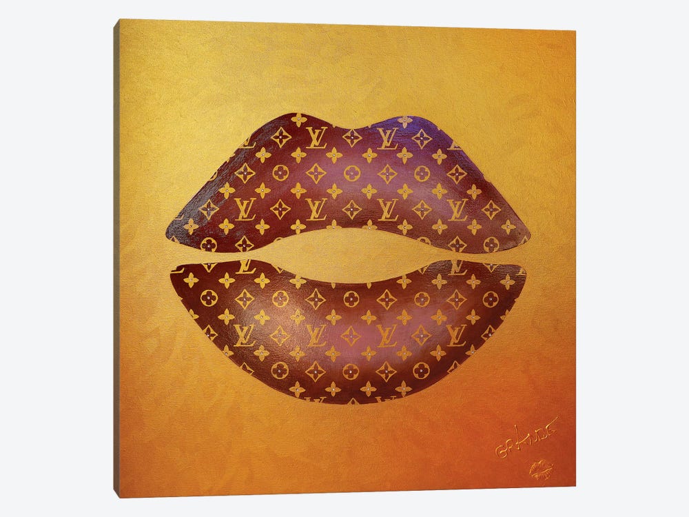Louis Gold Kiss by Alla GrAnde 1-piece Canvas Art Print