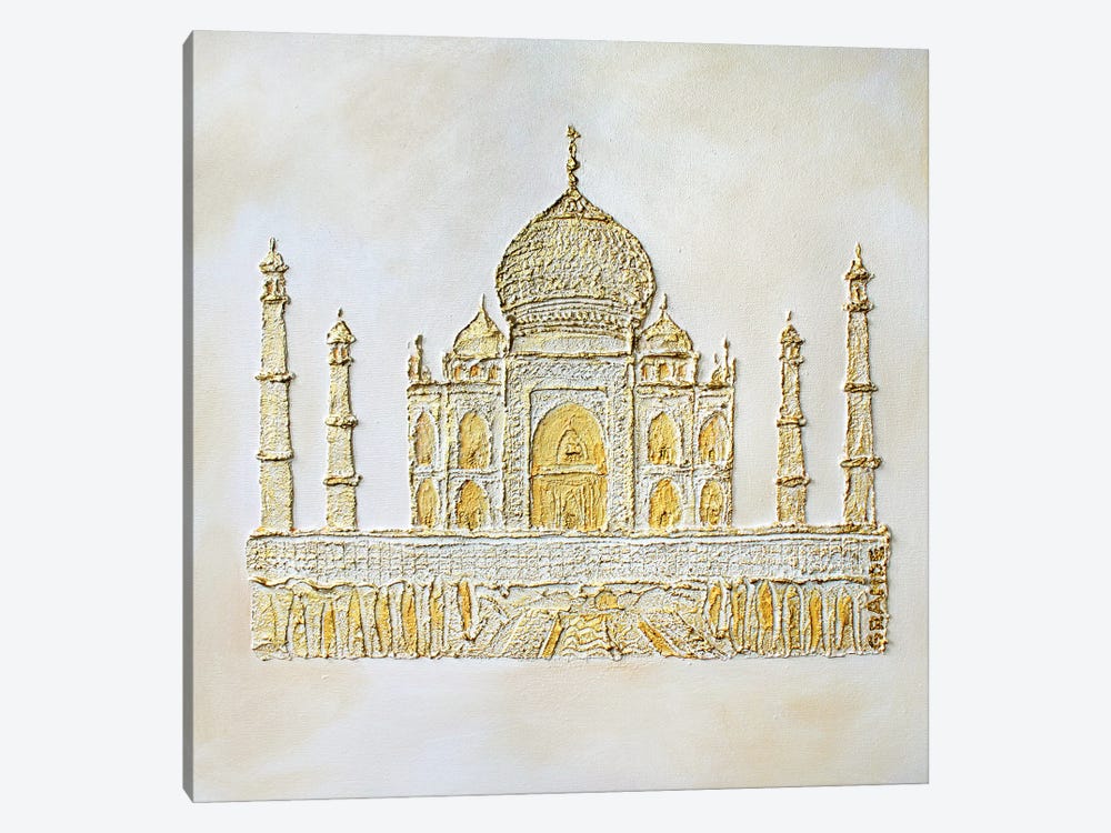 The Taj Mahal 1-piece Canvas Print