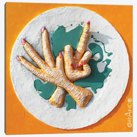 Chicken Feet In Sweet And Sour Sauce Canvas Print #LGA208} by Alla GrAnde Art Print