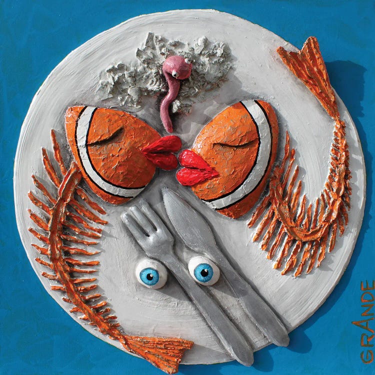 Fish With Olives by Alla GrAnde wall art