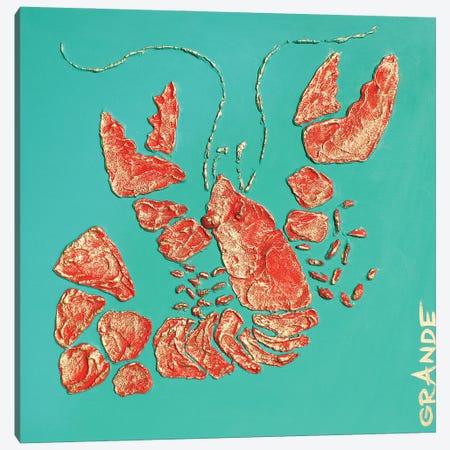Red Lobster III Canvas Print #LGA213} by Alla GrAnde Canvas Art