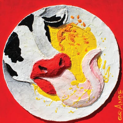 Veal Tonque In A Spicy Sauce by Alla GrAnde metal wall art