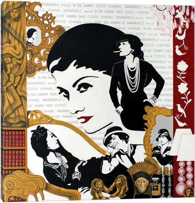 Coco Chanel Canvas Print by GNODpop