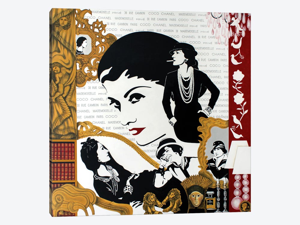 Coco Privé - Coco Chanel Life by Alla GrAnde 1-piece Canvas Art Print