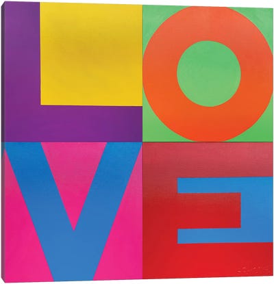 Love Canvas Art Print - Preppy Pop Art