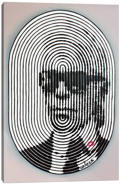 Lagerfeld Stripes Canvas Art Print - Alla GrAnde