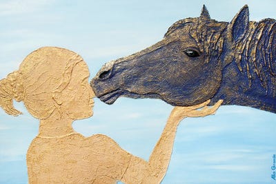 The Touch by Alla GrAnde framed wall art