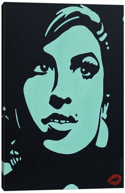 Amy Winehouse Canvas Art Print - Alla GrAnde