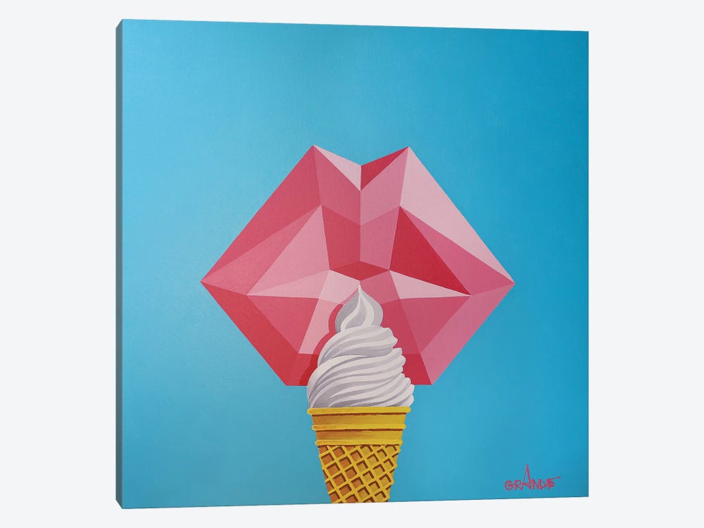 Love Ice Cream by Alla GrAnde 1-piece Canvas Artwork