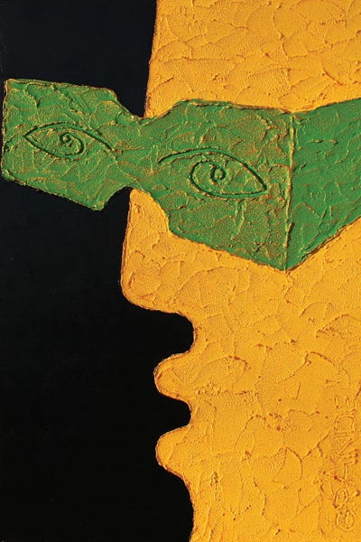 The Green Glasses by Alla GrAnde framed wall art